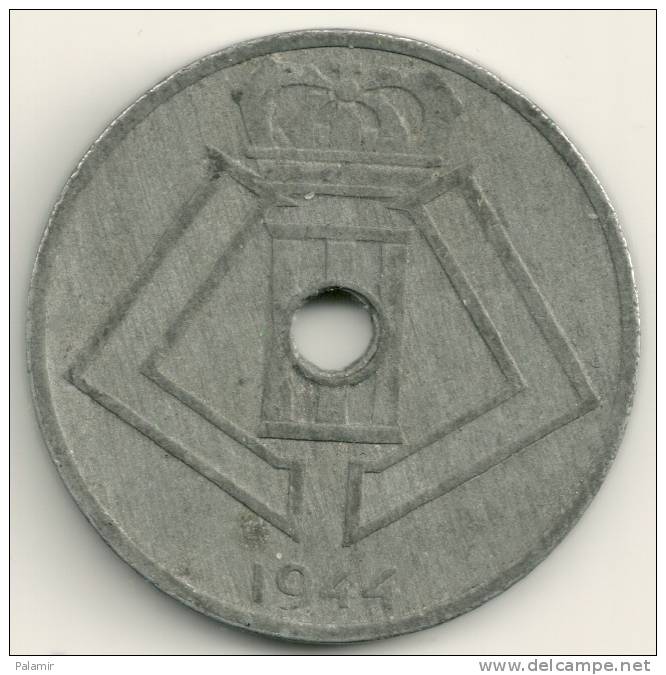 Belgium Belgique Belgie Belgio 25 Cents FL/FR   KM#132  1944 - 25 Cents