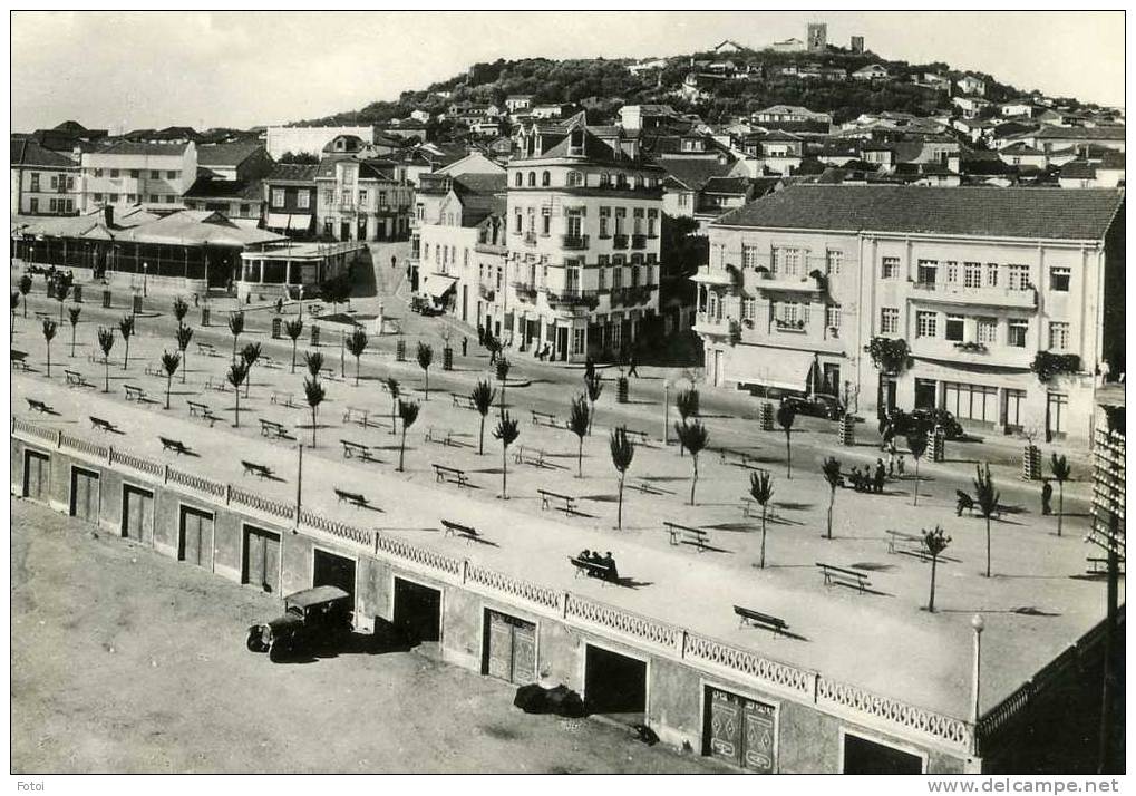 REAL PHOTO POSTCARD CASTELO BRANCO PORTUGAL CARTE POSTALE CARS VOITURES - Castelo Branco