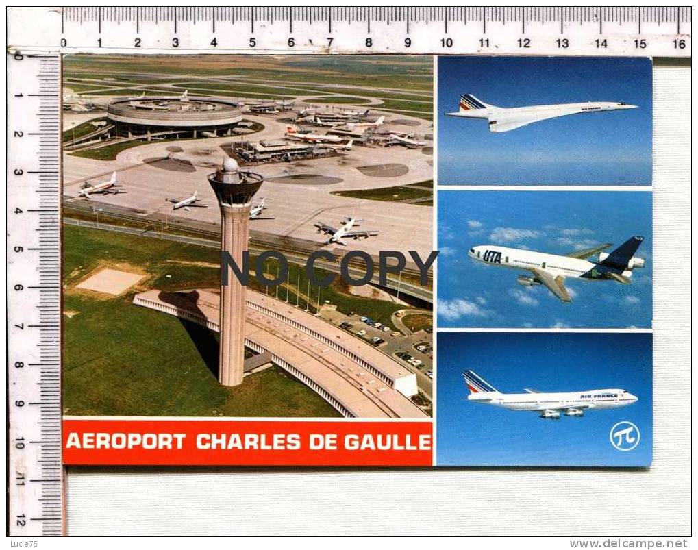 ROISSY EN FRANCE  -   Aéroport Charles De Gaulle -  La Tour De Contrôle, L'Aérogare N° 1 Et Les Satellites - Roissy En France