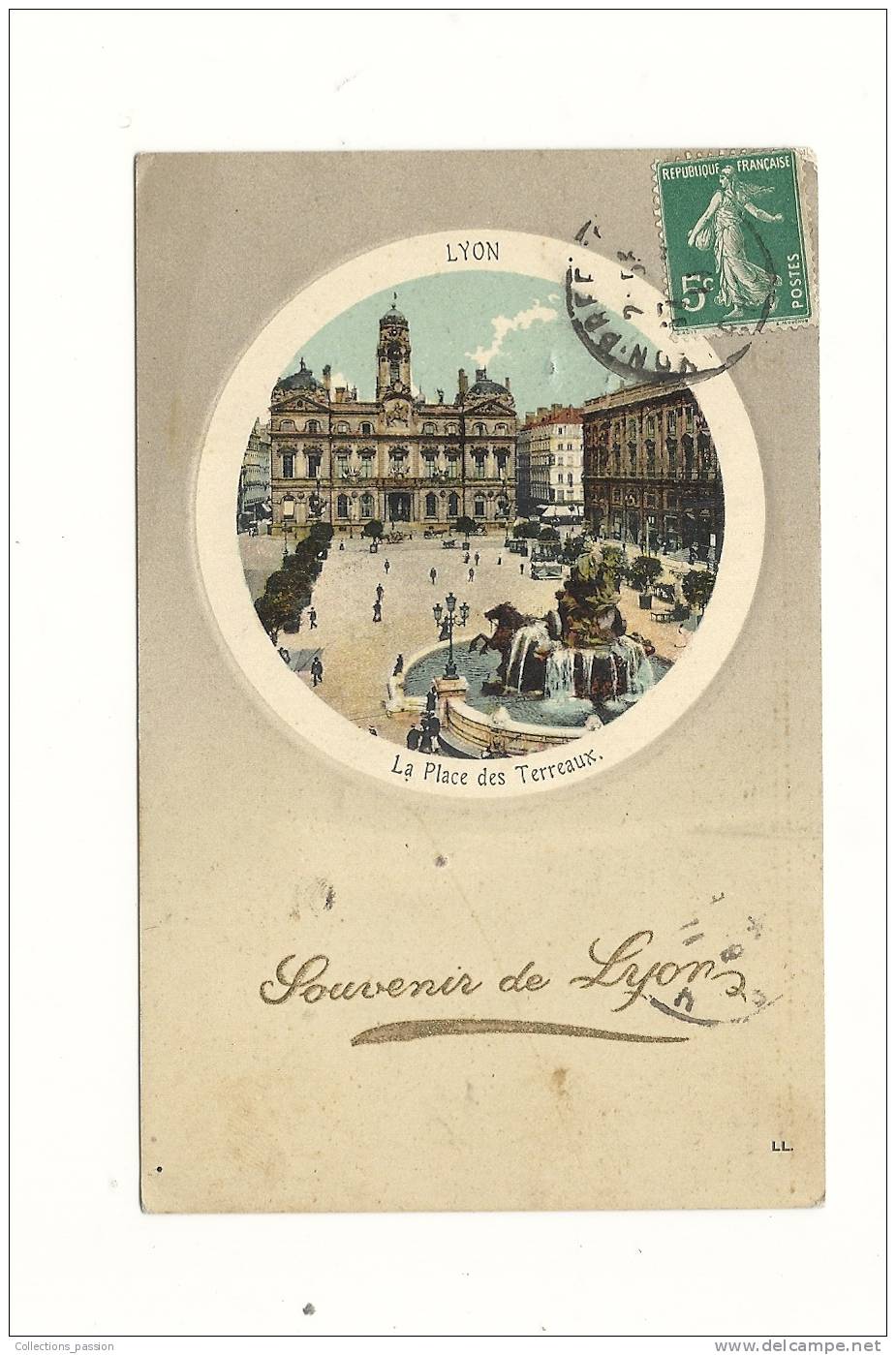 Cp, 69, Lyon, La Place Du Tertre, Voyagée 1911 - Autres & Non Classés