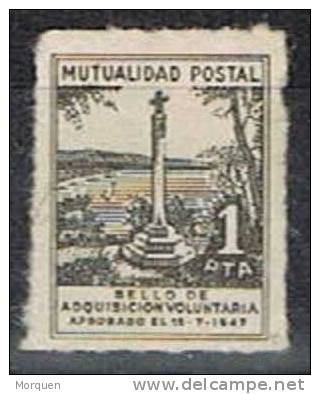 Sello Mutualidad Postal, 1 Pta Cruz De Término * - Wohlfahrtsmarken