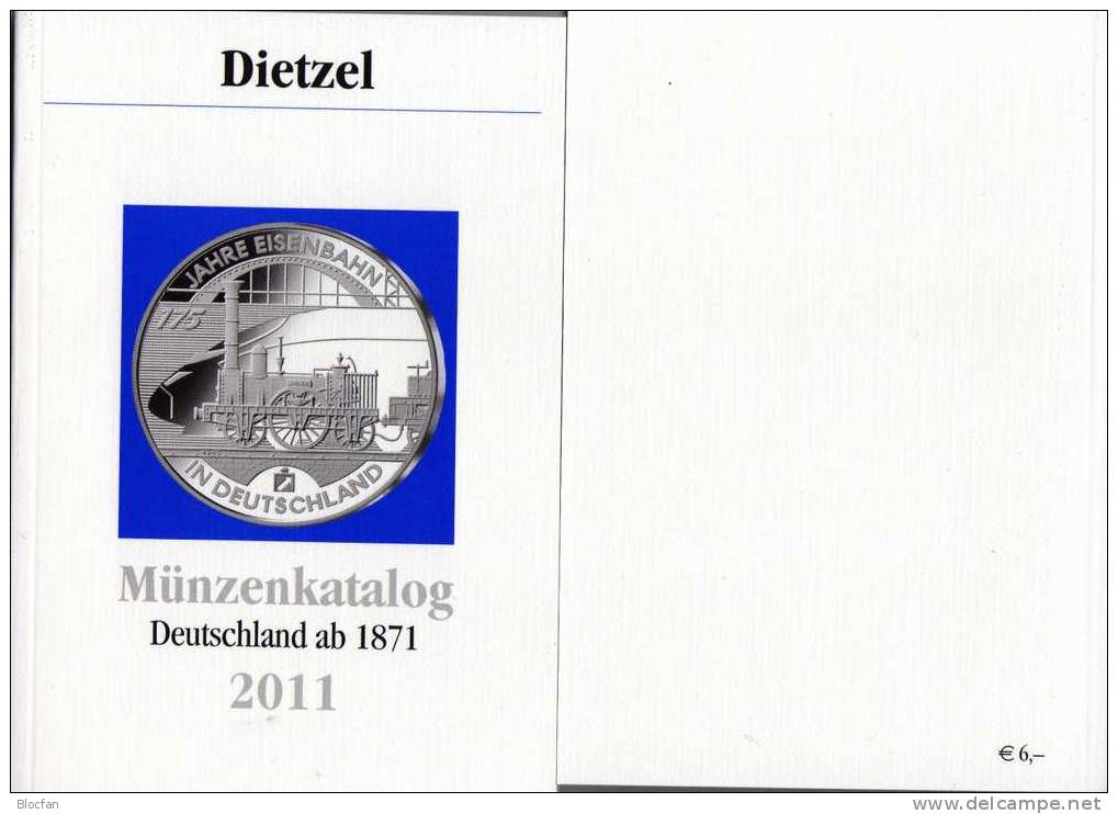 Münzen-Katalog Deutschland 2011 Neu 6€ Preiswerter DIETZEL Für Münzen Ab 1871 Catalogue Coins From Old And New Germany - Chroniken & Jahrbücher