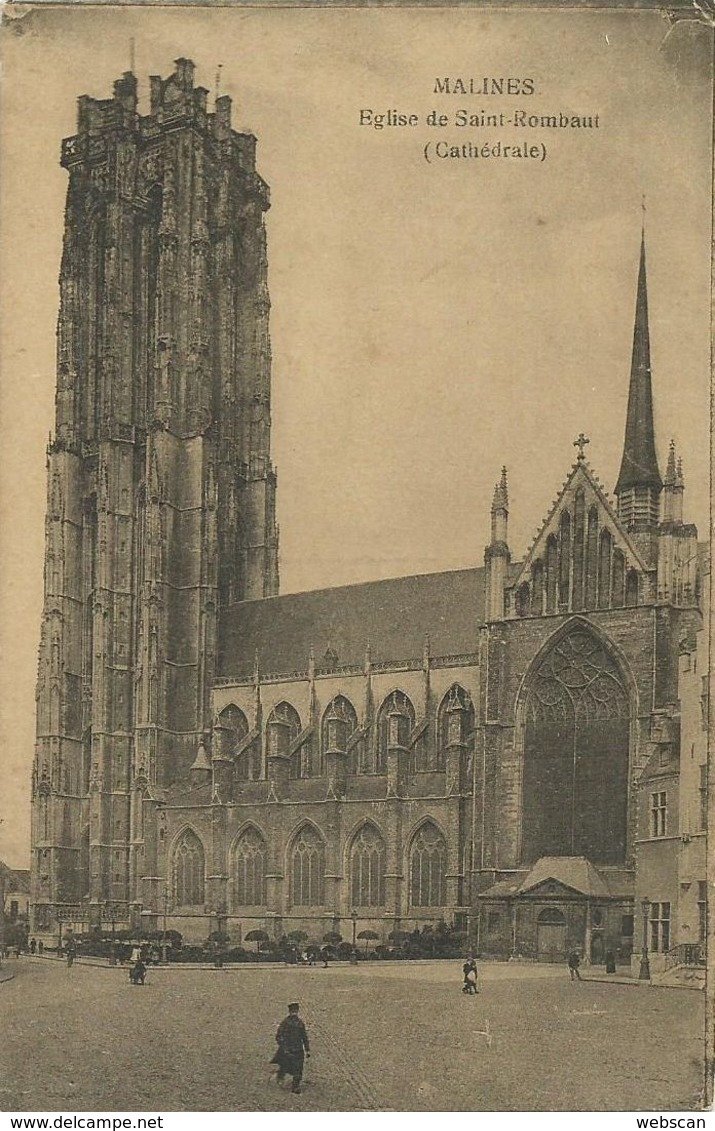 AK / CPA Malines Mechelen Eglise St.-Rombaut ~1915 #07 - Machelen