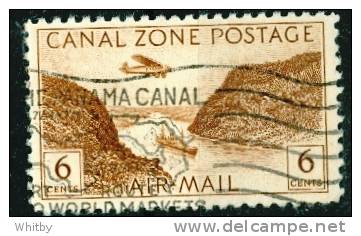 Canal Zone 1931 6 Cent Air Mail Issue #C8  Panama Canal Cancel - Canal Zone