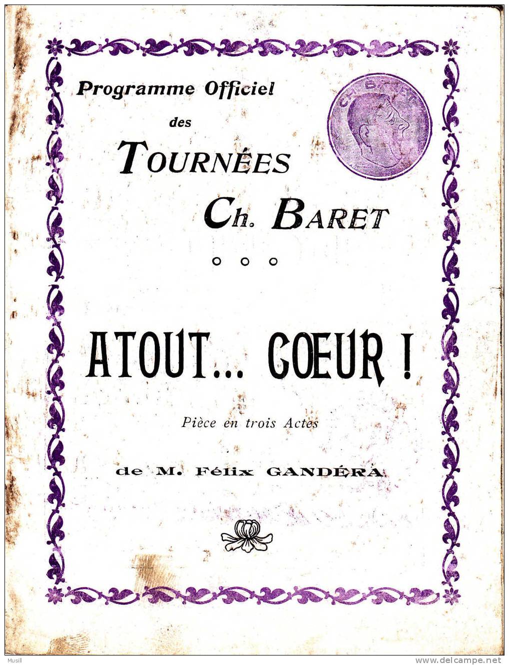 Programme Officiel Des Tournées CH. Baret. - Programmes