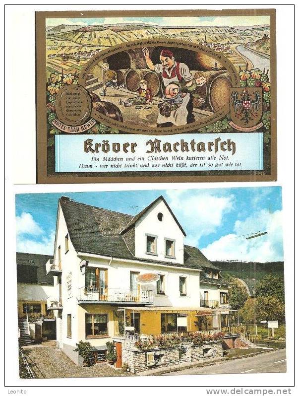 Kröv Krövner Nacktarsch Pension Weinhaus Lenz 2 Ansichtskarten - Kroev