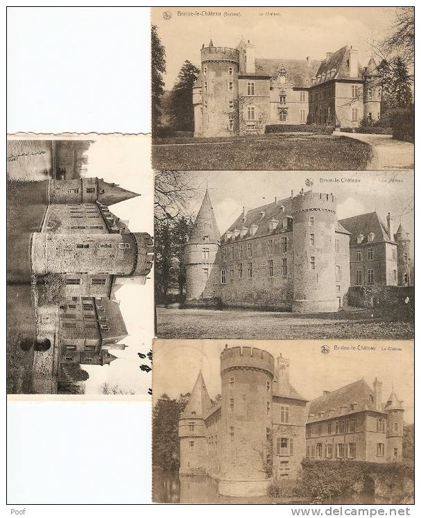 Braine-le-Château / Kasteelbrakel : Le Château ---Kasteel -----4 Kaarten - Braine-le-Château