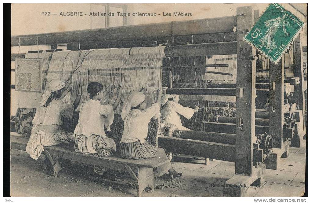 Algerie -- Atelier De Tapis Orientaux --- Les Metiers - Métiers