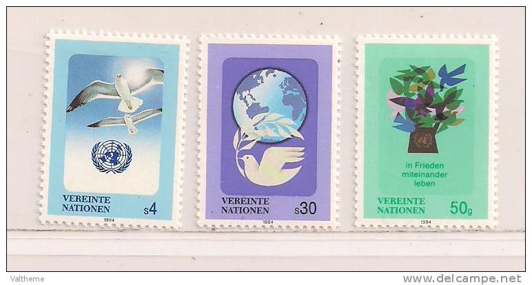 N.U.   VIENNE   ( NUVI - 17 )  1994    N° YVERT ET TELLIER    N° 187/189  N** - Unused Stamps