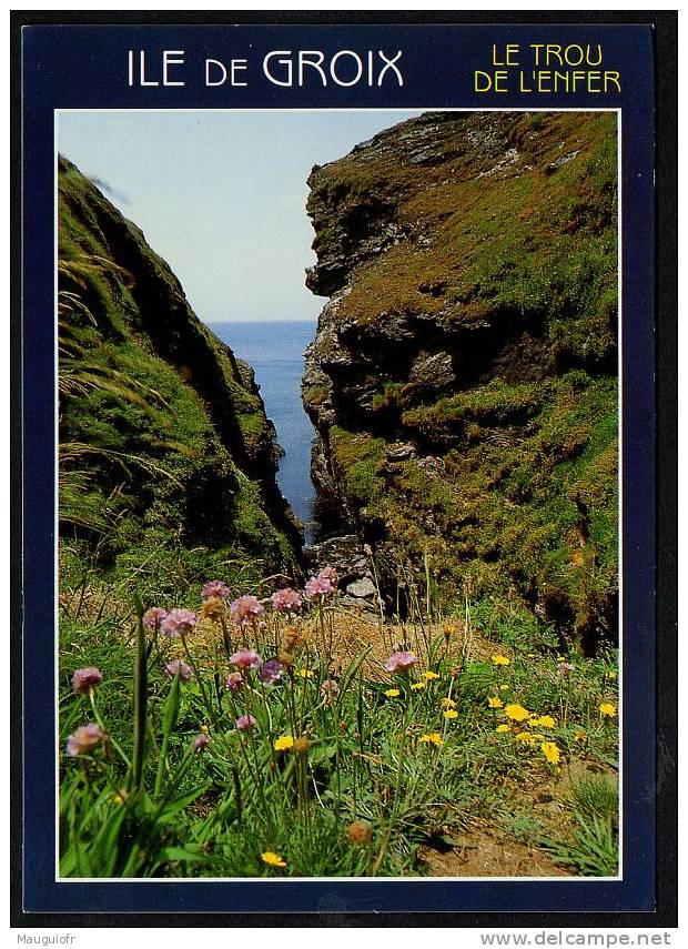 DF / 56 MORBIHAN / ILE DE GROIX / LE TROU DE L' ENFER SUR LA CÔTE SAUVAGE - Groix