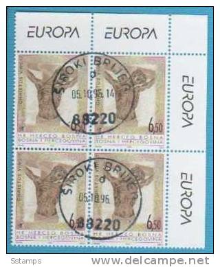 A-138   1995   BOSNIA MOSTAR   KROATISCHE POST Croazia  EUROPA CEPT USED - 1995