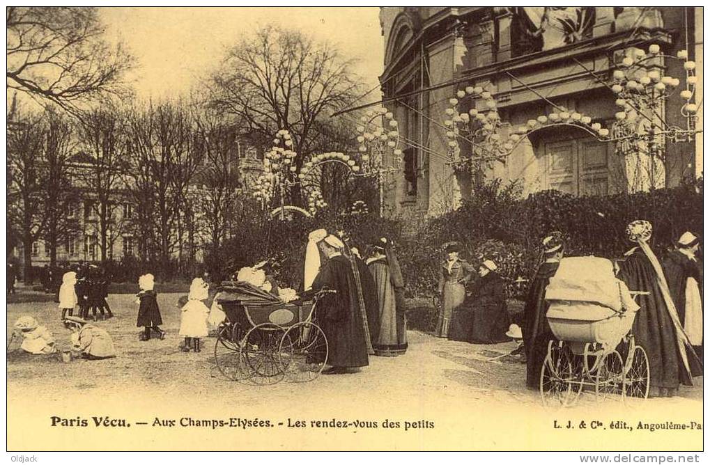 REPRO - Paris Vécu - Aux Champs-Elysées - Les Rendez-vous Des Petits - Lots, Séries, Collections