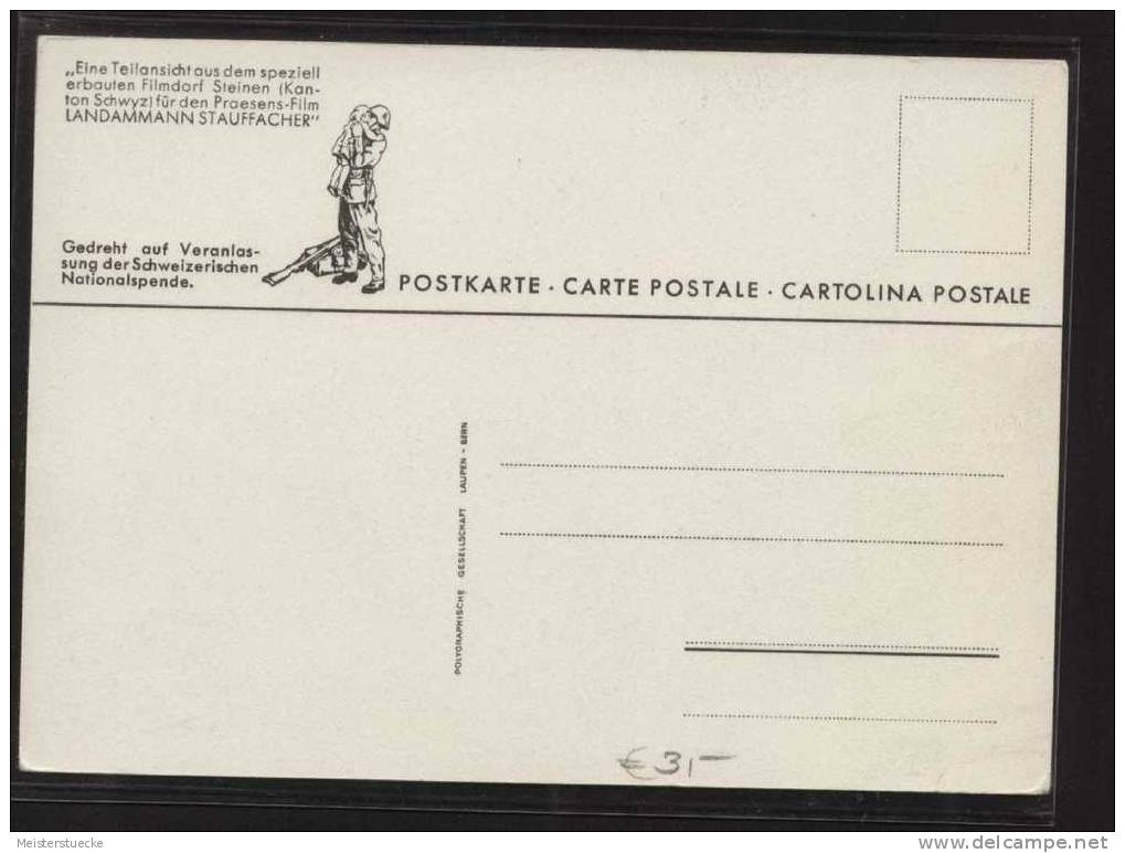 AK Filmdorf Steinen Erbaut Für Den Film "Landammann Stauffacher", Ungebraucht 1941 - Steinen