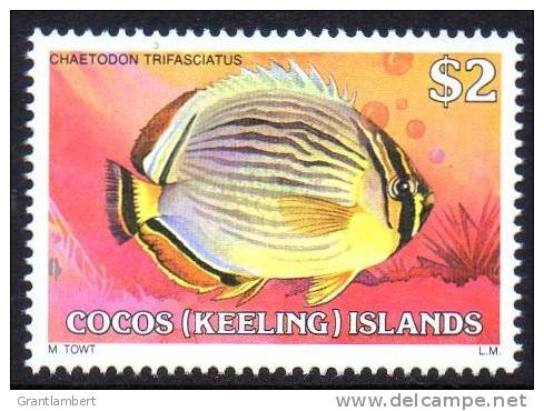 Cocos Islands 1979 Fishes $2 Melon Butterflyfish MNH  SG 47 - Cocos (Keeling) Islands