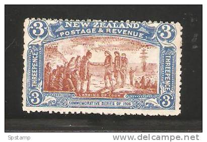 New Zealand 1906 Christchurch Exhibition 3d Brown And Blue Unused - Unused Stamps