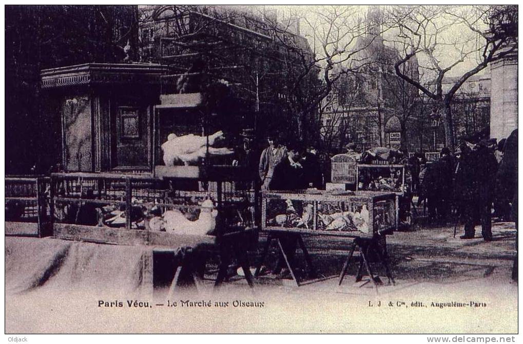 REPRO - Paris Vécu - Le Marché Aux Oiseaux - Lots, Séries, Collections