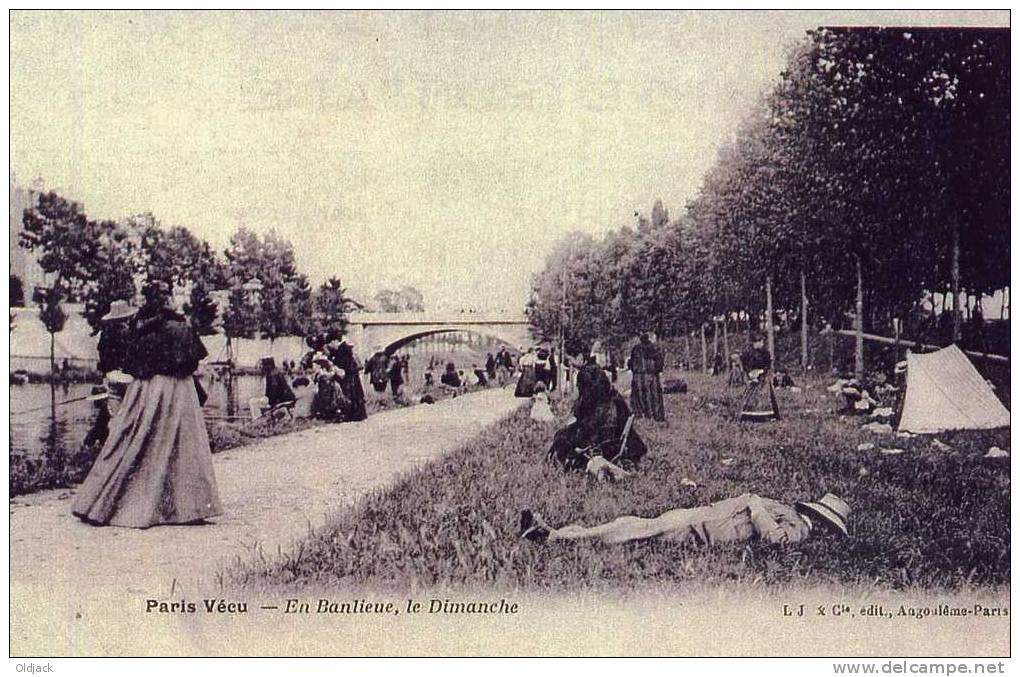 REPRO - Paris Vécu - En Banlieue Le Dimanche - Loten, Series, Verzamelingen