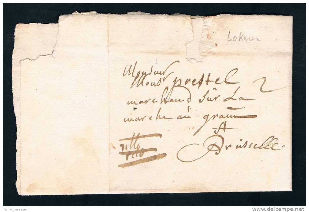 Belgique Precurseur 1740 Lettre Datée De Lokeren Avec Port "2" + Citto, Citto - 1714-1794 (Oostenrijkse Nederlanden)