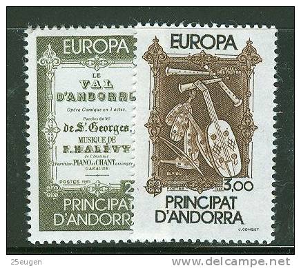 FRENCH ANDORRA 1985 EUROPA CEPT    MNH - 1985