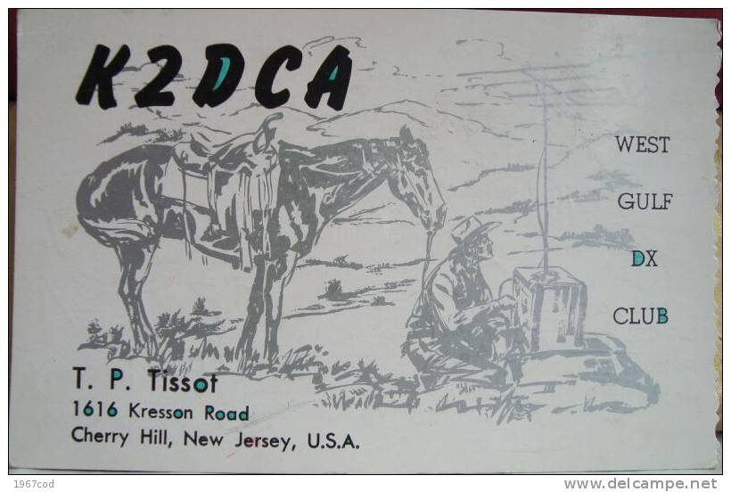 QSL Card 1965, New Jersey, USA - Radio