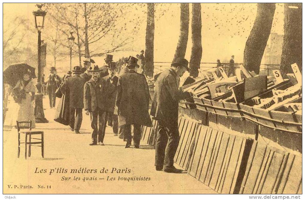 REPRO - Les Petits Métiers Parisiens - Sur Les Quais Les Bouquinistes - Lotes Y Colecciones