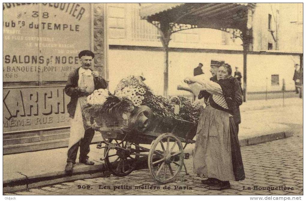 REPRO - Les Petits Métiers Parisiens - La Bouquetière - Loten, Series, Verzamelingen