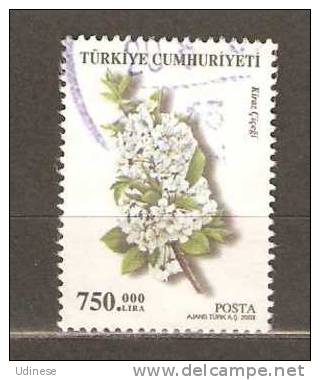 TURKEY 2003  - FLOWERS - USED OBLITERE GESTEMPELT USADO - Usados