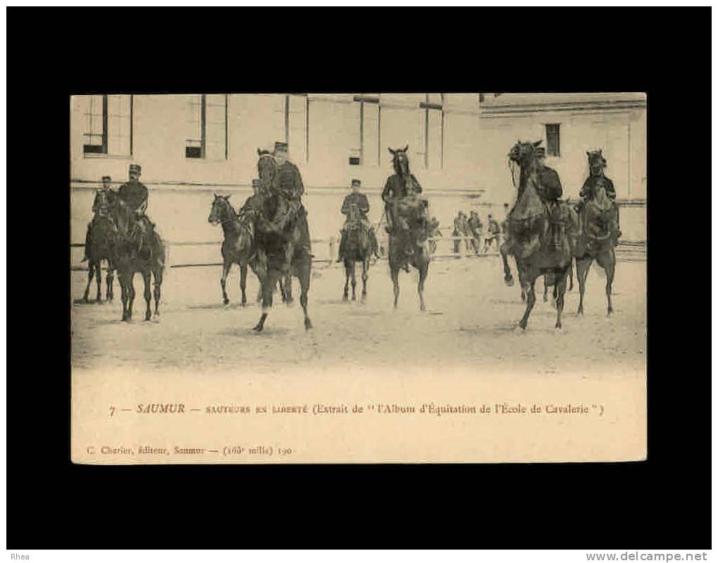 49 - SAUMUR - Sauteurs En Liberté - 7 - Cavalerie - Saumur