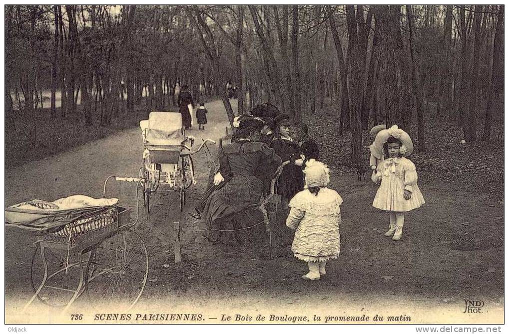 REPRO - Scènes Parisiennes - Le Bois De Boulogne, La Promenade Du Matin - Lots, Séries, Collections