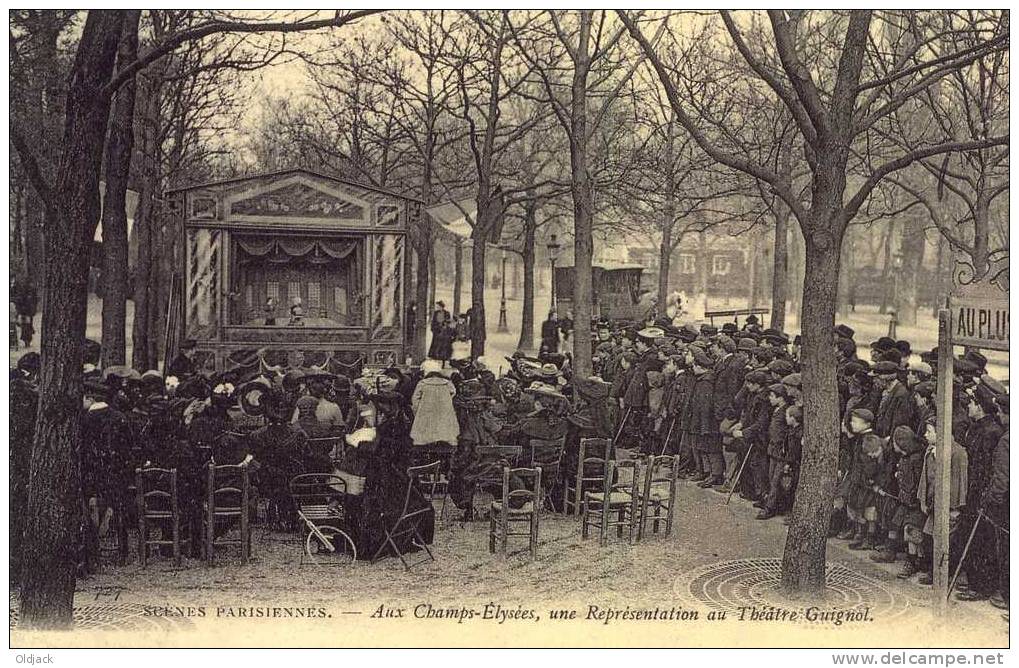 REPRO - Scènes Parisiennes - Aux Champs-Elysées Une Représentation Du Théâtre Guignol - Konvolute, Lots, Sammlungen