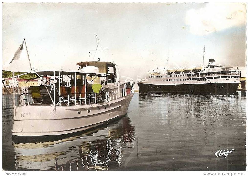 Pyrénées Orientales , Port Vendres Courrier D'algérie Et Bateau De Plaisance , Ed Photo Theojac - Port Vendres