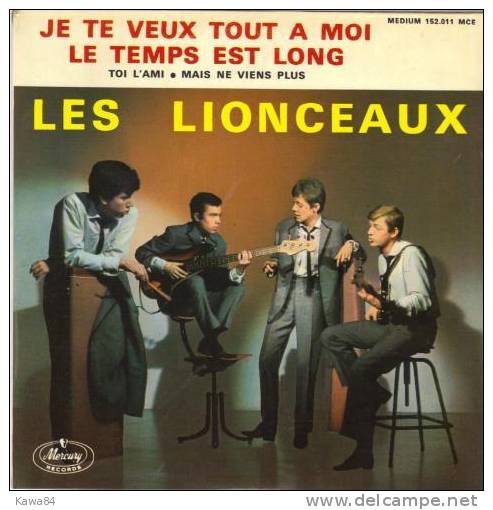 Les Lionceaux / Beatles  "  Je Te Veux Tout à Moi  " - 45 Toeren - Maxi-Single