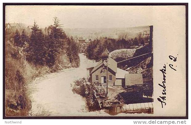 Magog River At Sherbrooke Que.  Ca.1909.  Real Photo Card. - Sherbrooke