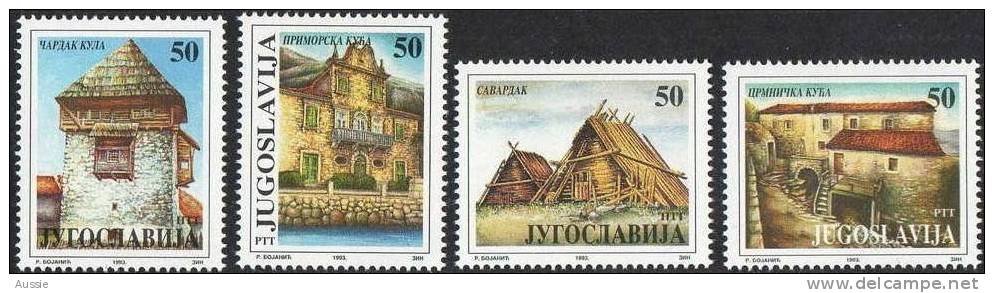 Yougoslavie Joegoslavie 1993 Yvertn° 2501-04 *** MNH Cote 5,00 Euro - Neufs