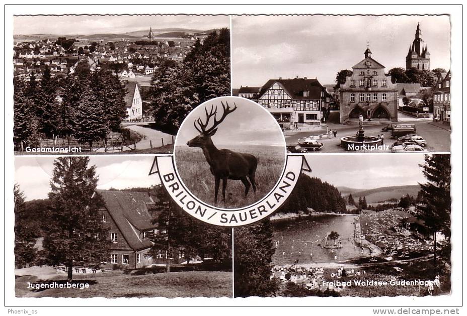 GERMANY - Brilon, Mosaic Postcard, Year 1964 - Brilon