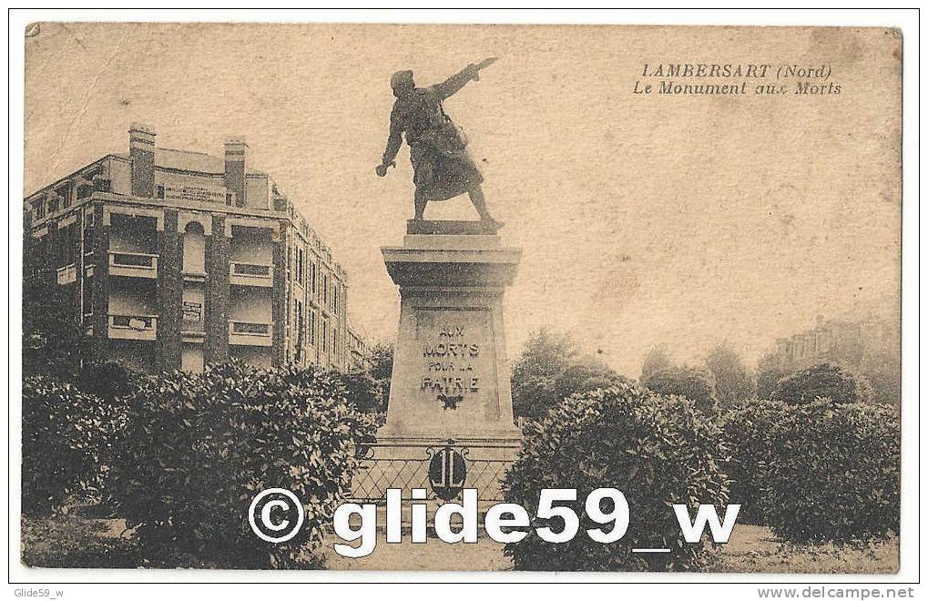 LAMBERSART (Nord) - Le Monument Aux Morts - Lambersart