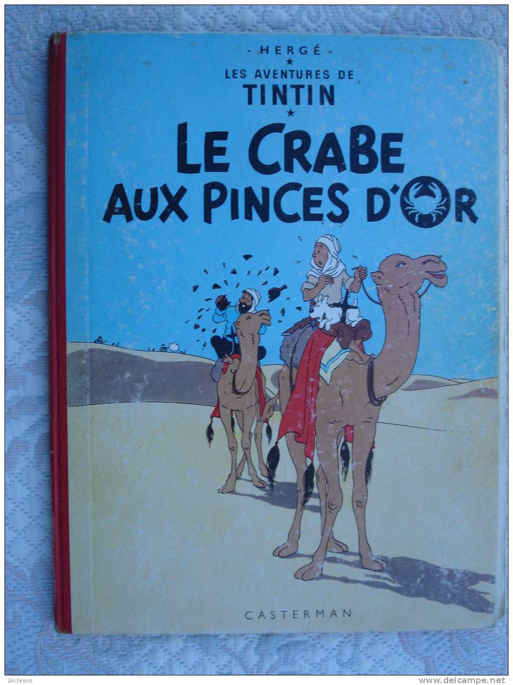 Herge: Les Aventures De Tintin, Imprime En Belgique Par Casterman, Le Crabe Aux Pinces D´ Or, B35, 1964 - Tintin