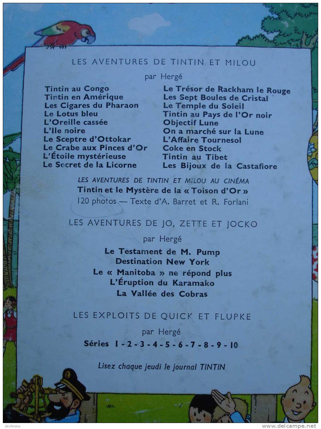 Herge: Les Aventures de Tintin, Imprime en Belgique par Casterman, Le Crabe aux Pinces d´ Or, B35, 1964