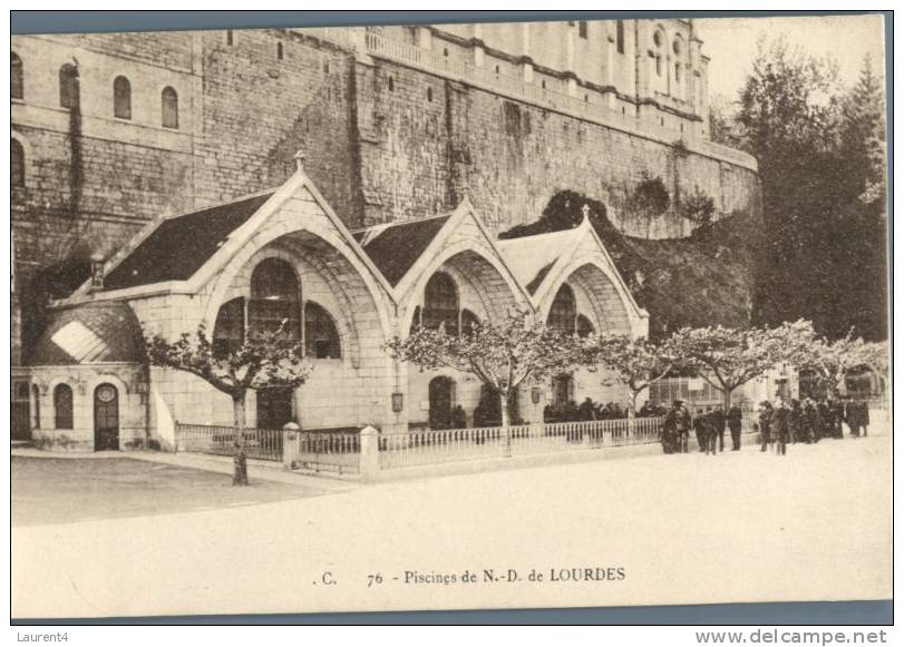(402) Swimming - Swimming Pool - Natation Et Piscine - Lourdes, France - Carte Ancienne  - Old Postcard - Natation