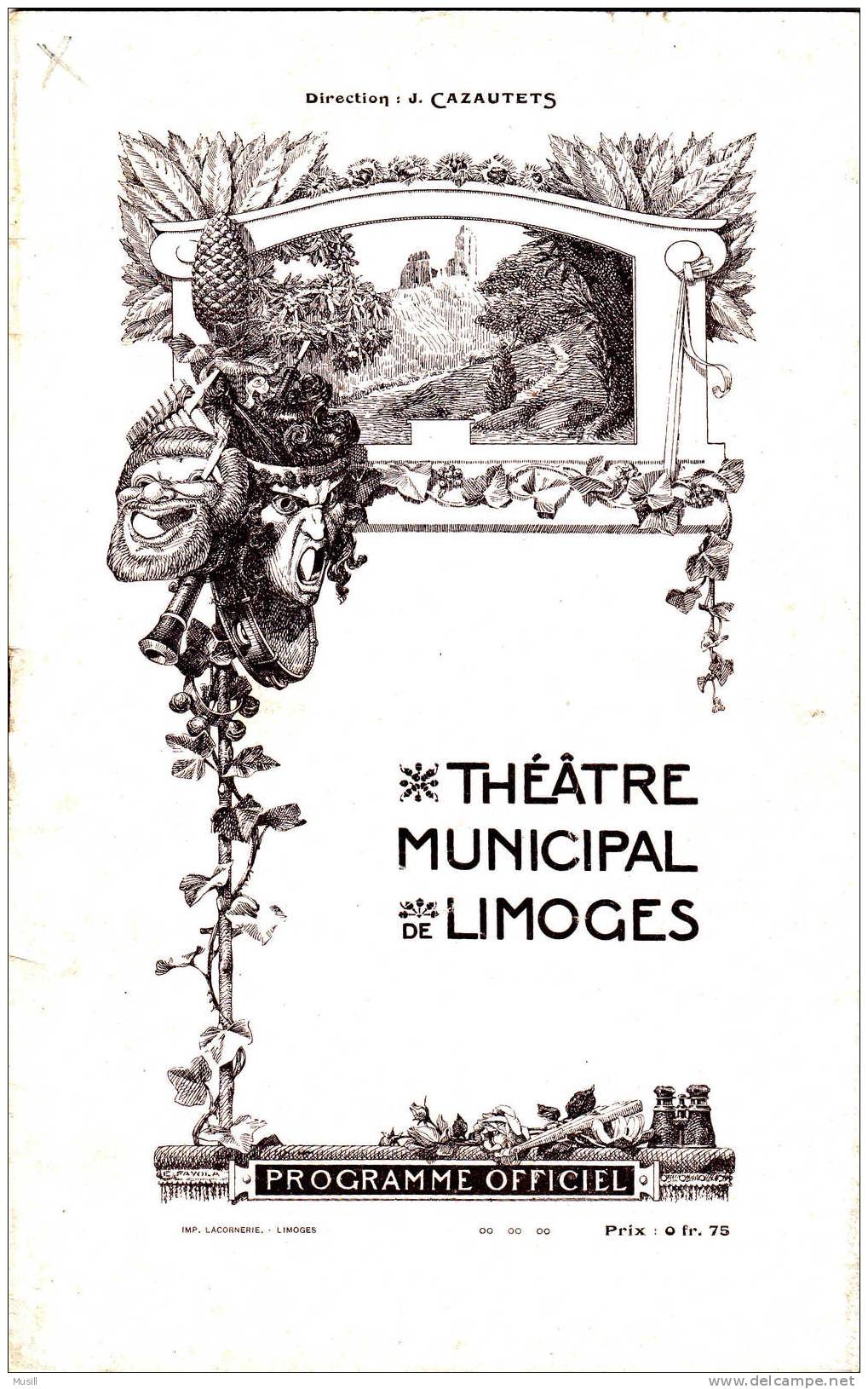 Programme Du Cirque-Théâtre De Limoges. - Programmes