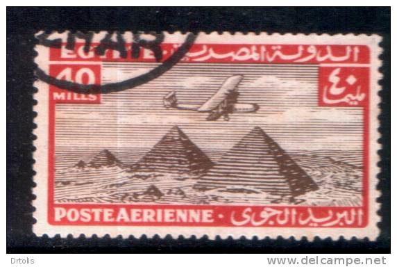 EGYPT / 1933 / AIRMAIL / AIRPLANE / HANDLEY PAGE H.P.42 OVER PYRAMIDS / VF USED . - Gebruikt