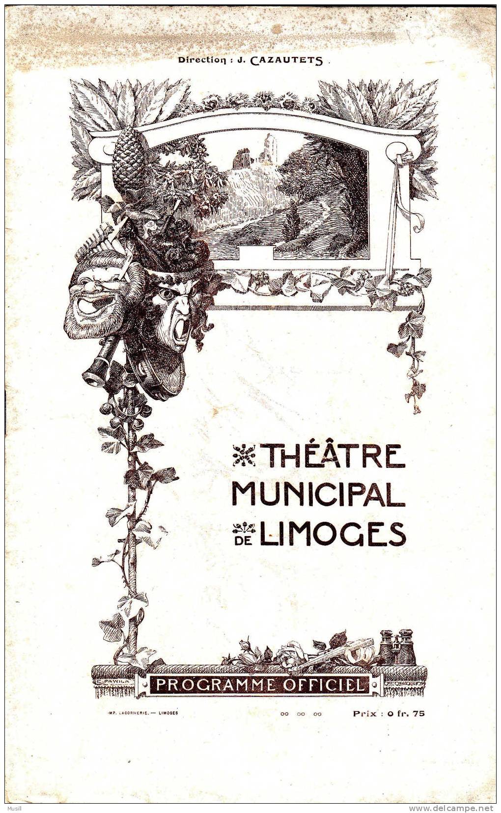 Programme Du Cirque-Théâtre De Limoges. La Favorite - Programmes