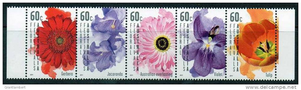 Australia 2011 Floral Festivals Strip Of 5 MNH - - Ungebraucht