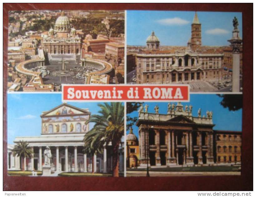 Roma - Mehrbildkarte "Souvenir Di Roma" - Panoramic Views