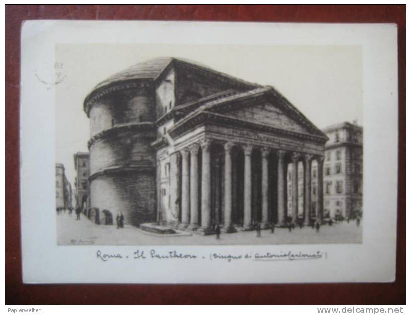 Roma - Künstlerkarte Il Pantheon - Panthéon