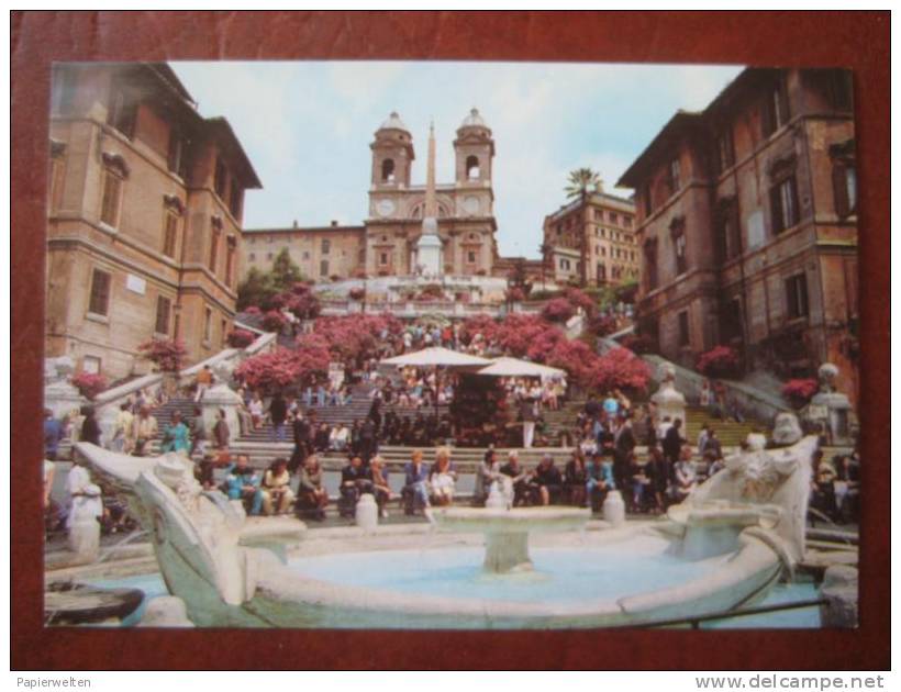 Roma - Scalinata E Chiesa Di Trinita Dei Monti - Piazze