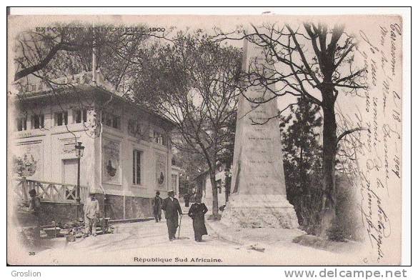 REPUBLIQUE SUD AFRICAINE 38  EXPOSITION UNIVERSELLE 1900 - Afrique Du Sud