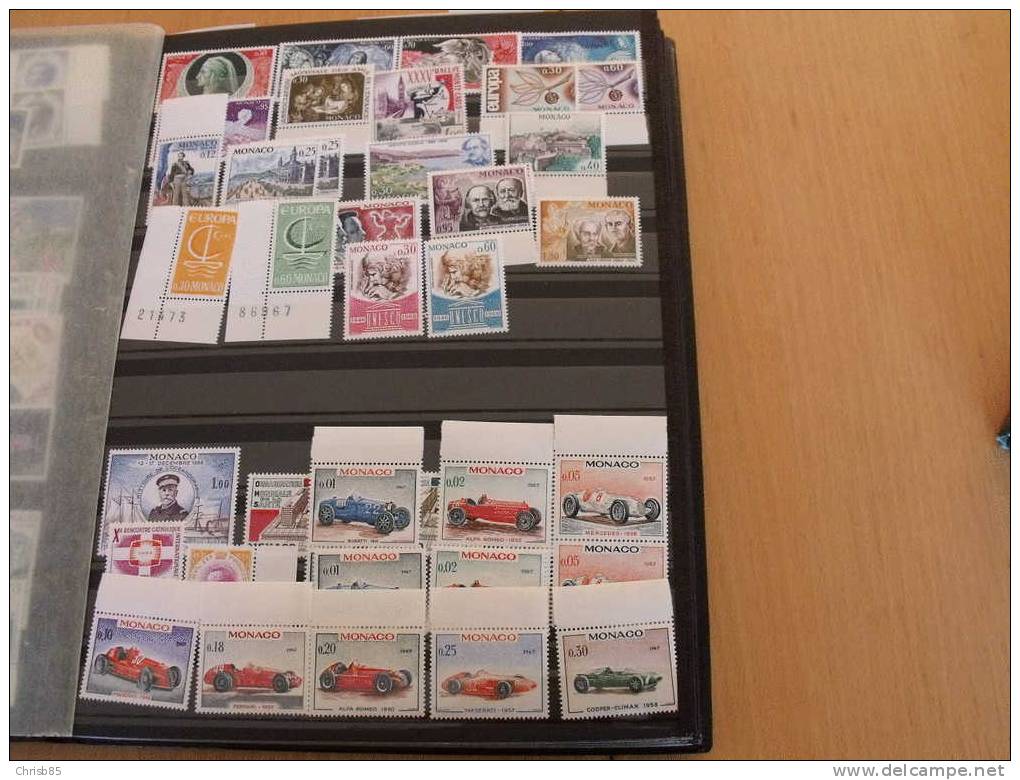 COLLECTION MONACO NEUFS 15 PHOTOS 900 EUROS COTE - Lots & Serien