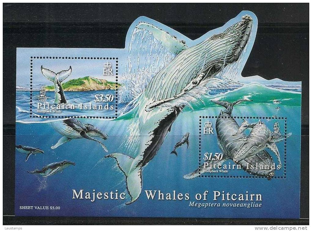 Pitcairn Islands 2006 Majestic Whales S/S MNH - Wale