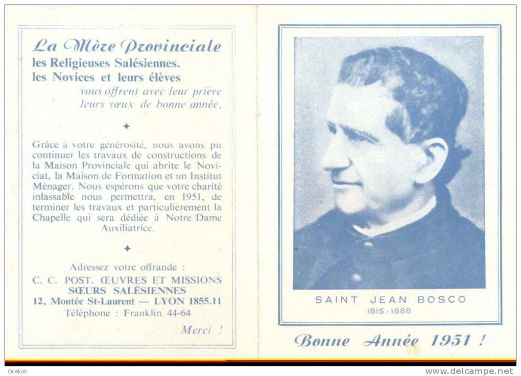 Kalender  SAINT JEAN BOSCO / LYON  1951 - Small : 1941-60